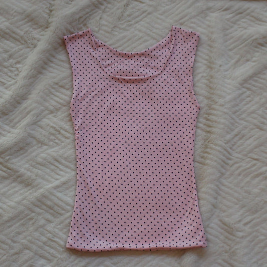 Pink Polka Dot G-Tank